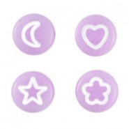 Kralen van Acryl Icon mix Lilac purple